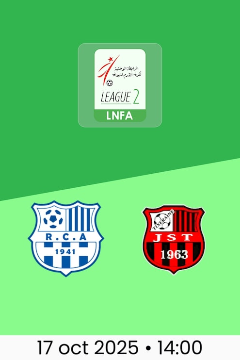 RC Arbaâ vs JS Texraine | Ligue 2 2025/26