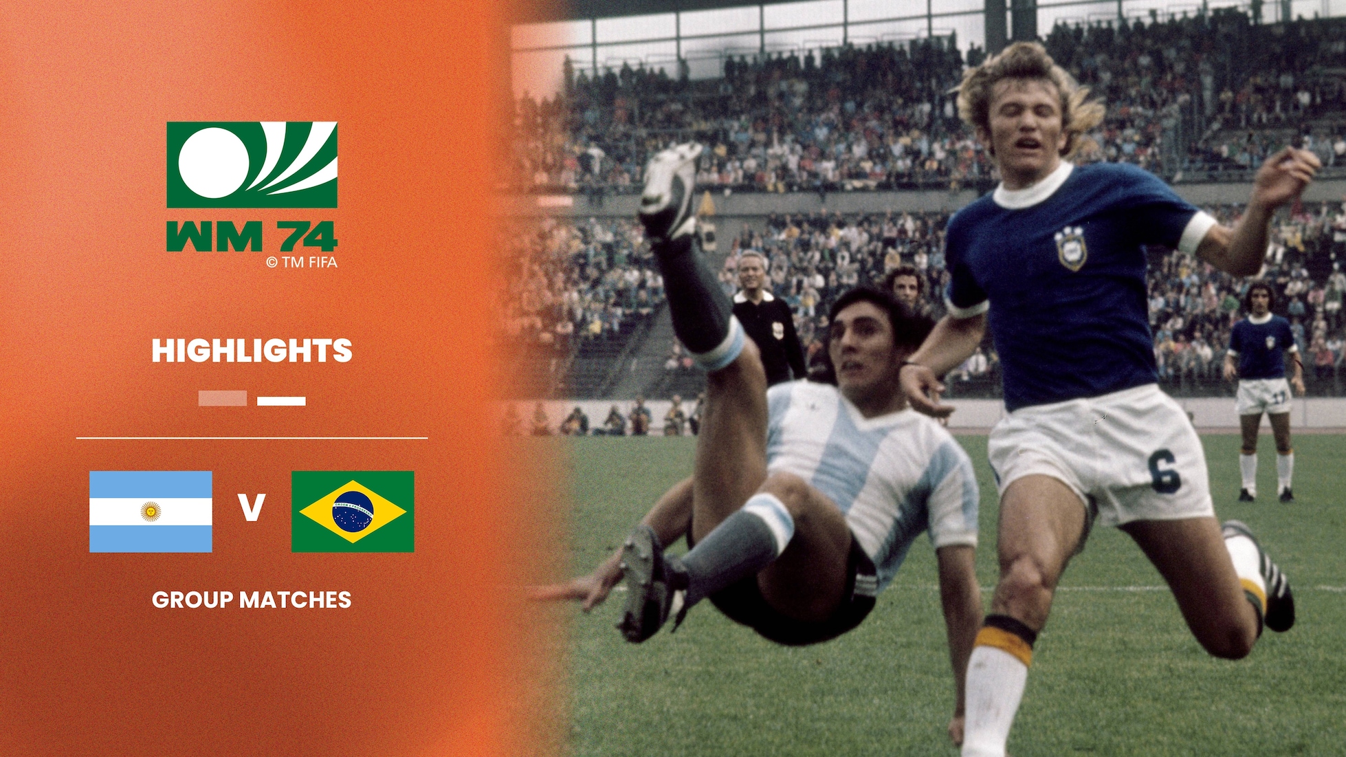 Argentinien - Brasilien | Zweite Runde - Gruppe A | FIFA Fussball-Weltmeisterschaft Deutschland 1974™ | Highlights