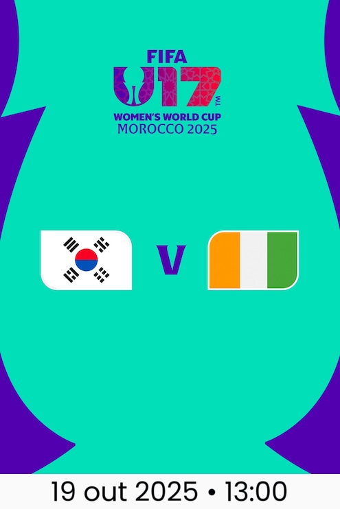 República da Coreia x Costa do Marfim | Grupo F | Copa do Mundo Feminina Sub-17 da FIFA Marrocos 2025™