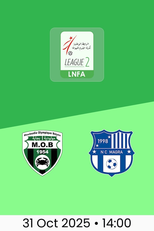 MO Béjaïa v NC Magra | Ligue 2 2025/26