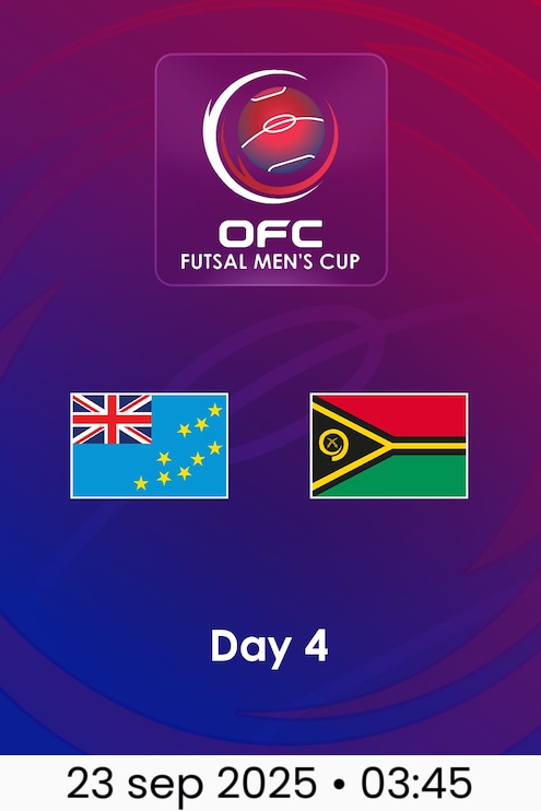 Tuvalu vs Vanuatu | Día 4 | Copa Masculina de Futsal OFC 2025