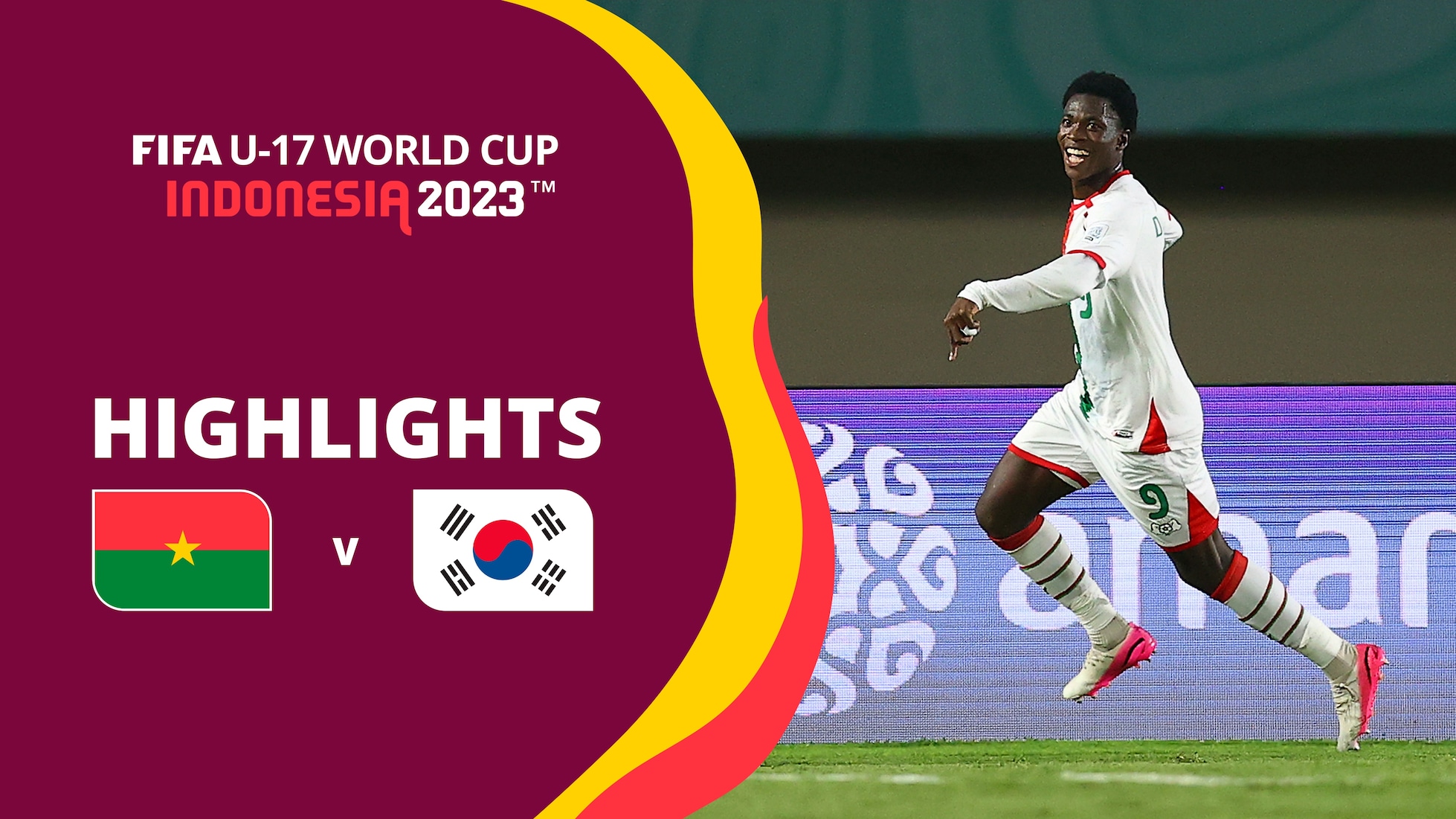 Burkina Fasso x Coreia do Sul | Grupo E | Copa do Mundo Sub-17 da FIFA Indonésia 2023™ | Melhores Momentos