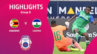 Zimbabwe - Lesotho | Phase de groupes | HOLLYWOODBETS COSAFA Women's Championship 2024 | Résumé vidéo