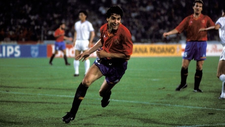 Míchel González Goal 23' | Korea Republic vs Spain | 1990 FIFA World Cup Italy™