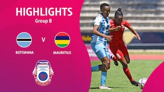 Bostwana - Maurice | Phase de groupes | HOLLYWOODBETS COSAFA Women's Championship 2024 | Résumé vidéo