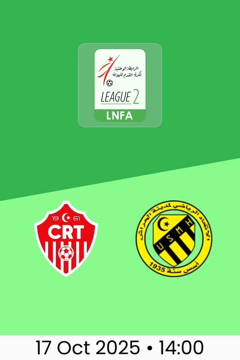 CR Témouchent v USM El Harrach | Ligue 2 2025/26