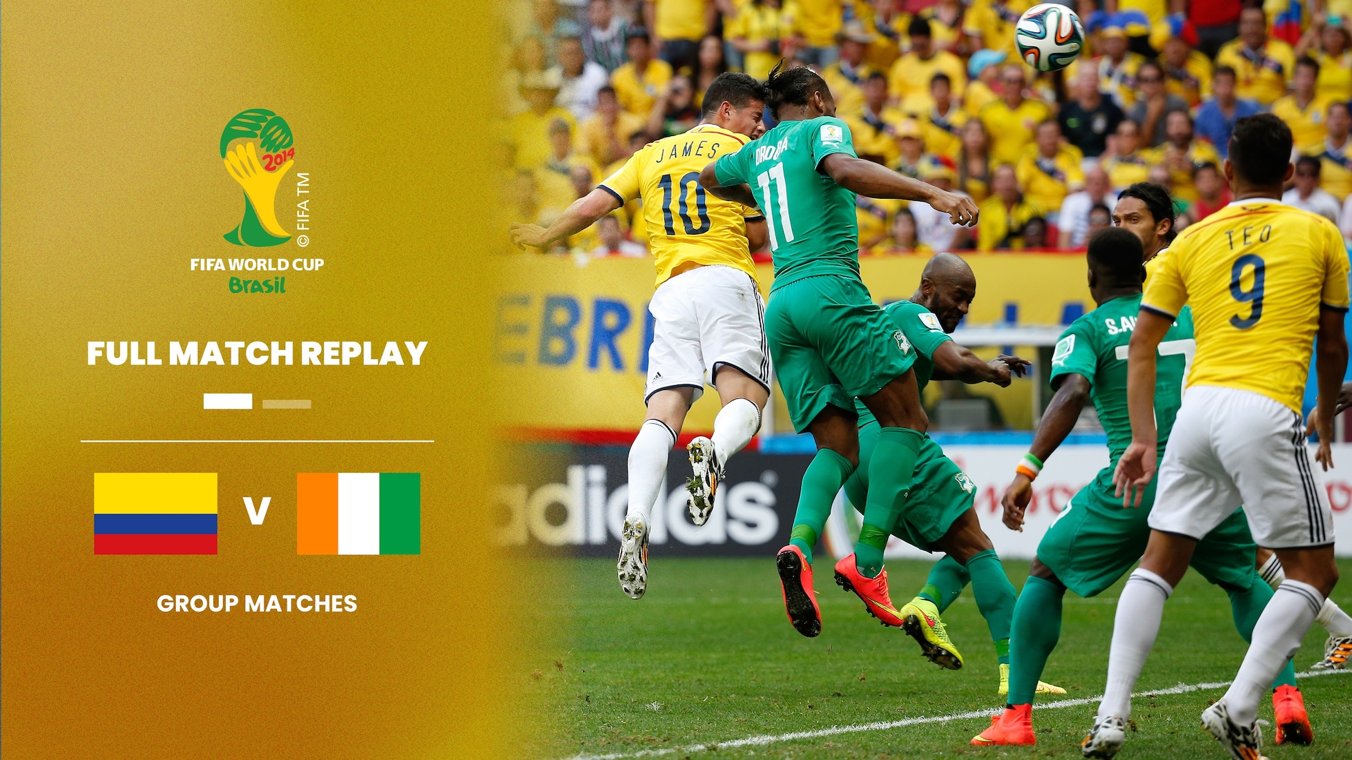 Colombia v Côte d'Ivoire | Group C | 2014 FIFA World Cup Brazil™ | Full Match Replay