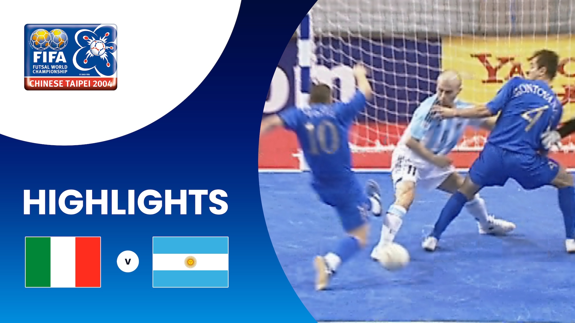 Italien - Argentinien | Halbfinale | FIFA Futsal-Weltmeisterschaft Chinese Taipei 2004™ | Highlights