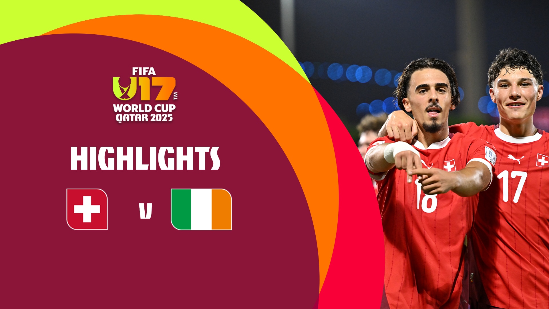 Switzerland v Republic of Ireland | FIFA U-17 World Cup Qatar 2025™ | Highlights
