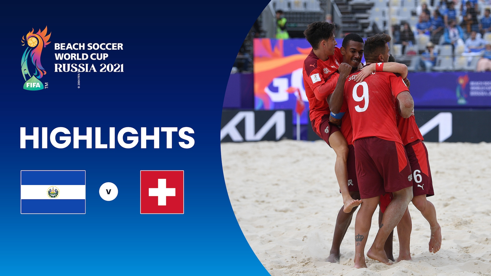 El Salvador v Schweiz | Gruppe C | FIFA Beach-Soccer-Weltmeisterschaft Russland 2021™ | Highlights