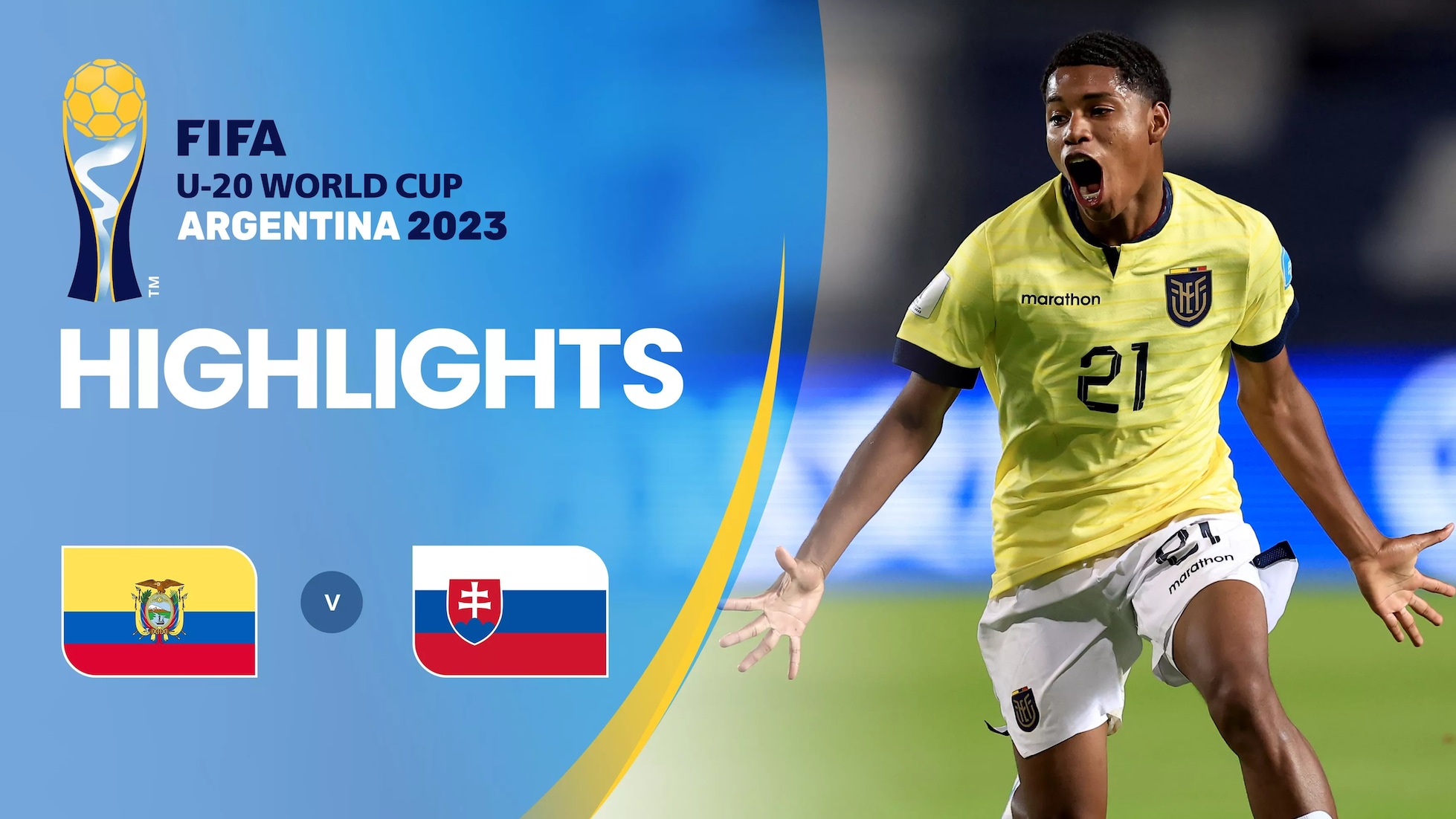 Ecuador - Slowakei | Gruppe B | FIFA U-20-Weltmeisterschaft Argentinien 2023™ | Highlights