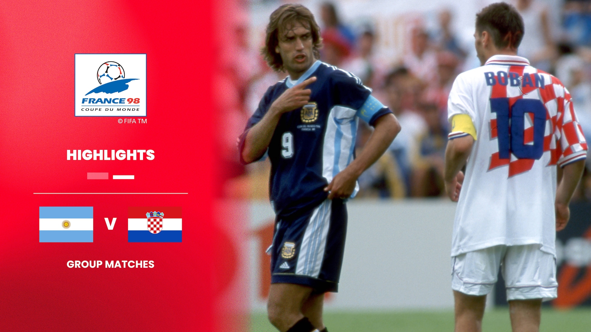 Argentine - Croatie | Groupe H | Coupe du Monde de la FIFA, France 1998™ | Résumé vidéo
