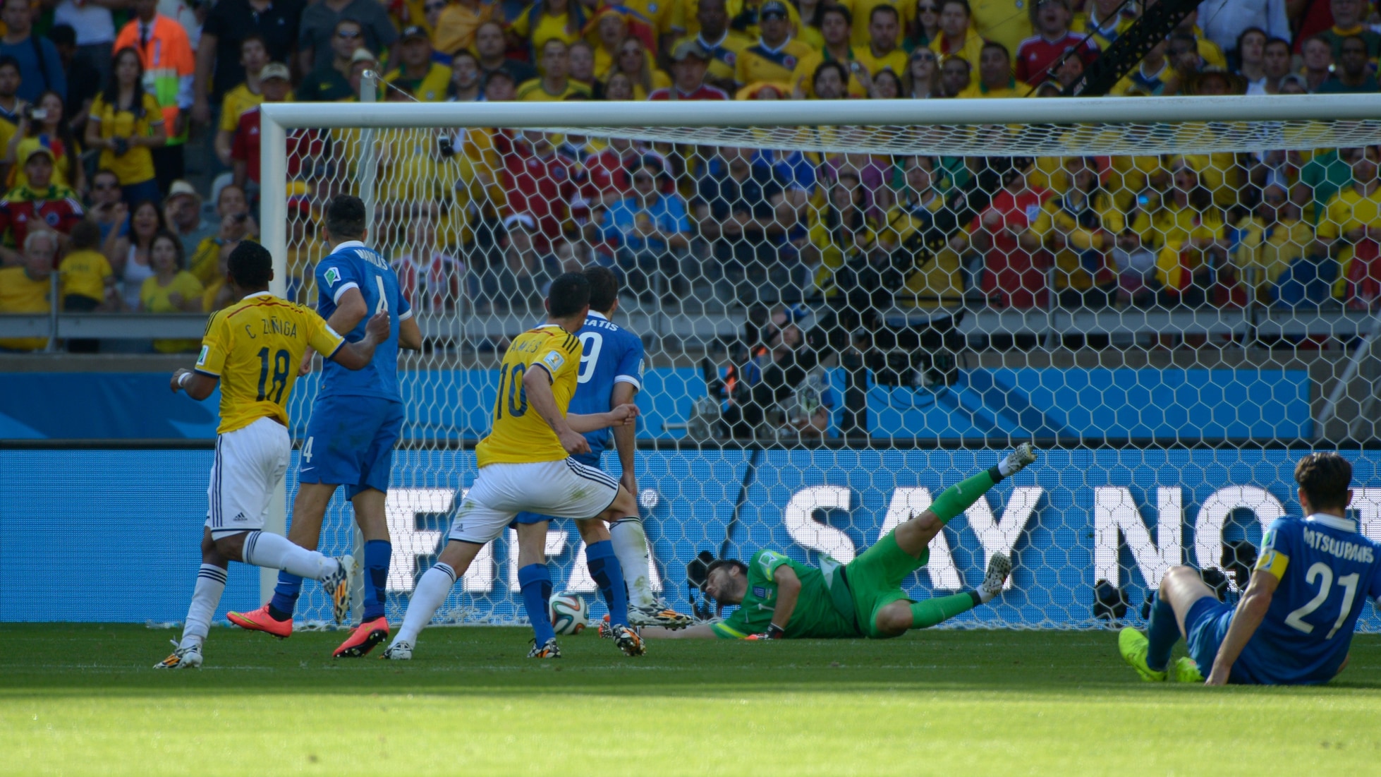 James Rodriguez Goal 90'+2' | Colombia v Greece | 2014 FIFA World Cup Brazil™