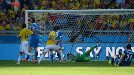 James Rodriguez Goal 90'+2' | Colombia v Greece | 2014 FIFA World Cup Brazil™