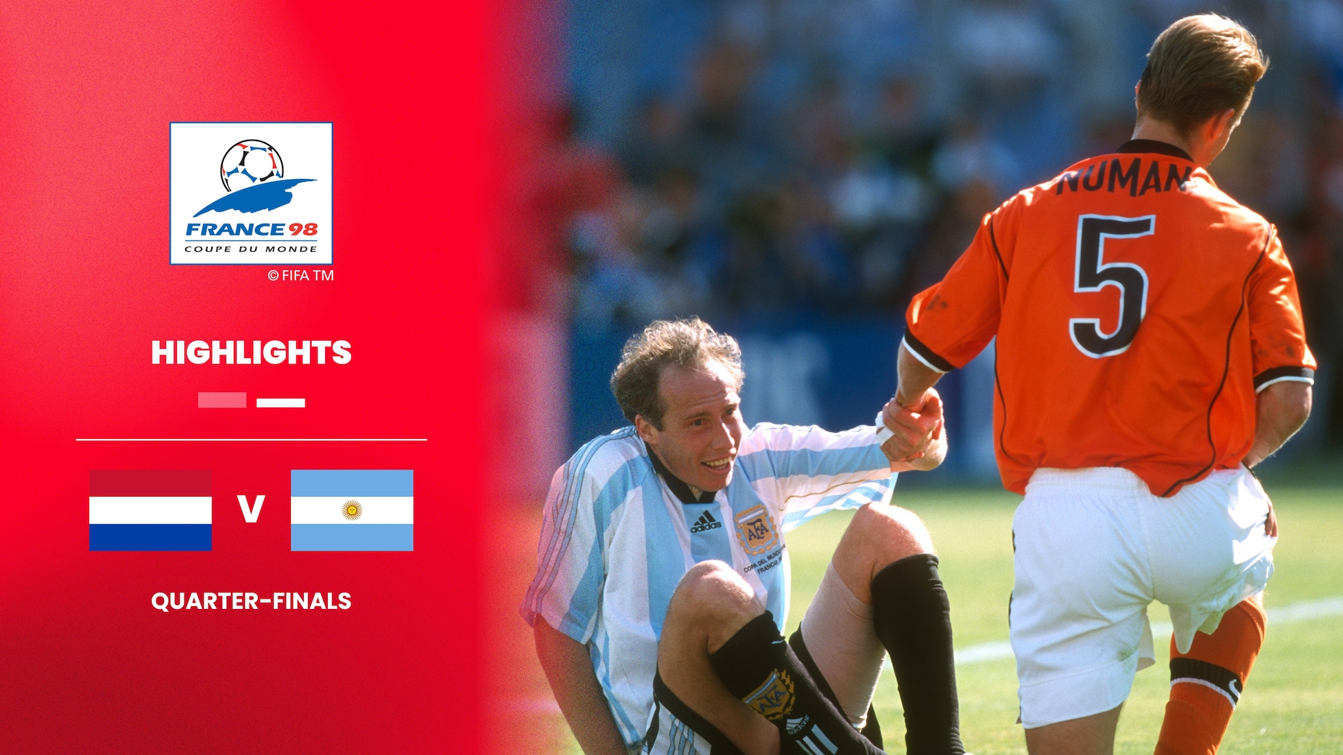Netherlands v Argentina | Quarter-finals | 1998 FIFA World Cup France™ | Highlights