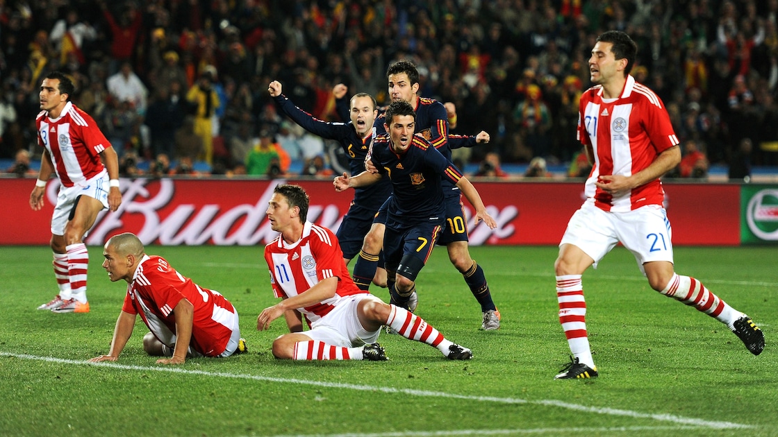 David Villa Goal 82' | Paraguay v Spain | 2010 FIFA World Cup South Africa™