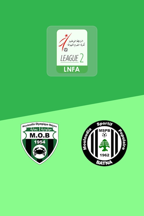 MO Béjaïa vs MSP Batna | Ligue 2 2025/26 | Partido completo