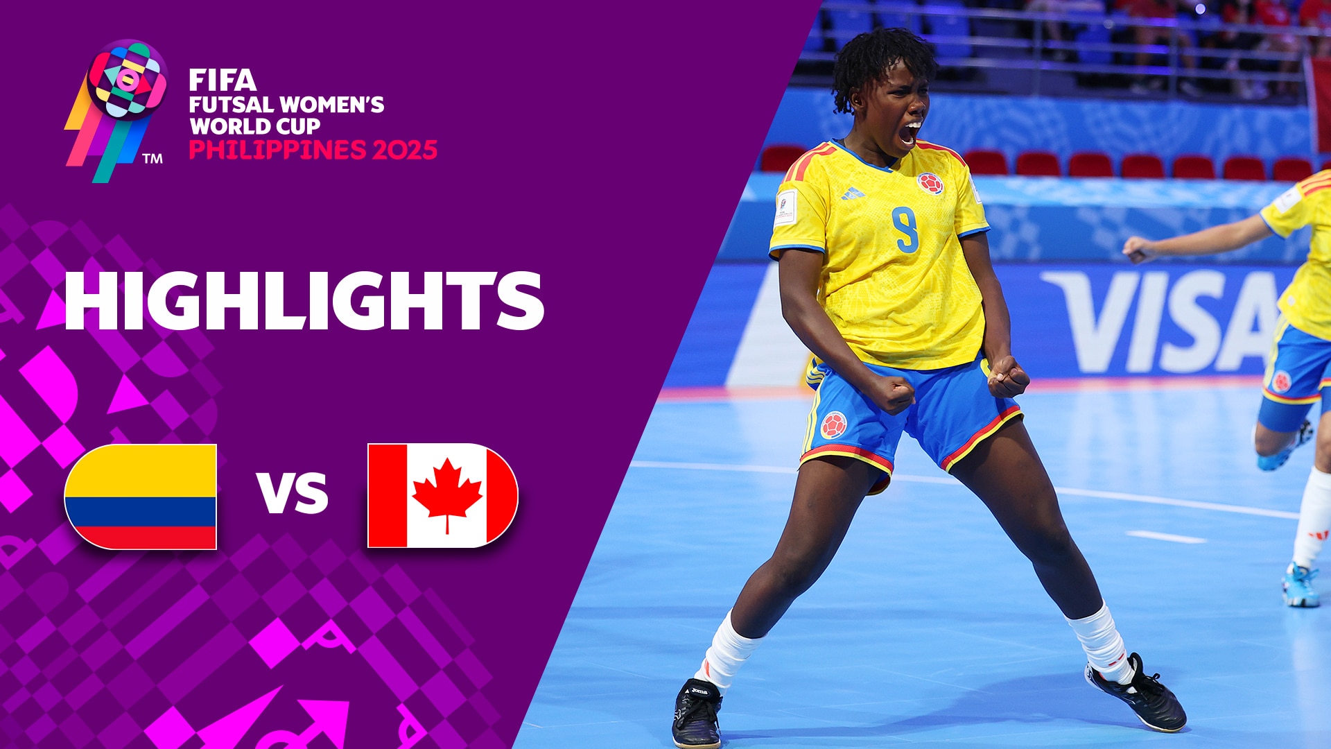 Colombia vs Canadá | Grupo B | Copa Mundial Femenina de Futsal de la FIFA Filipinas 2025™ | Highlights