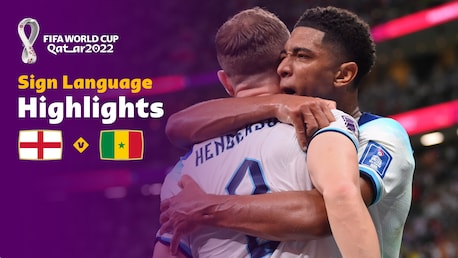England v Senegal | Round of 16 | FIFA World Cup Qatar 2022™ | Highlights (Sign Language)