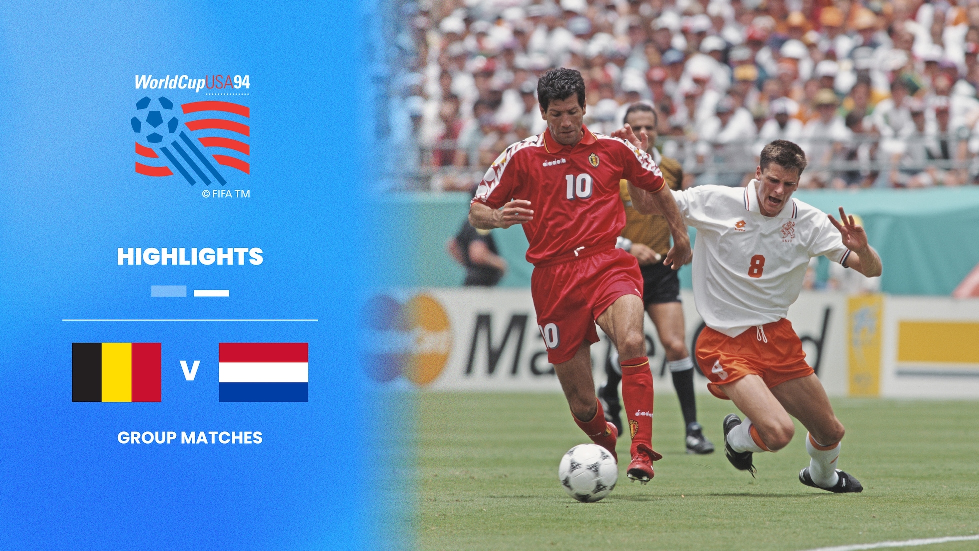 Belgium v Netherlands | Group F | 1994 FIFA World Cup USA™ | Highlights