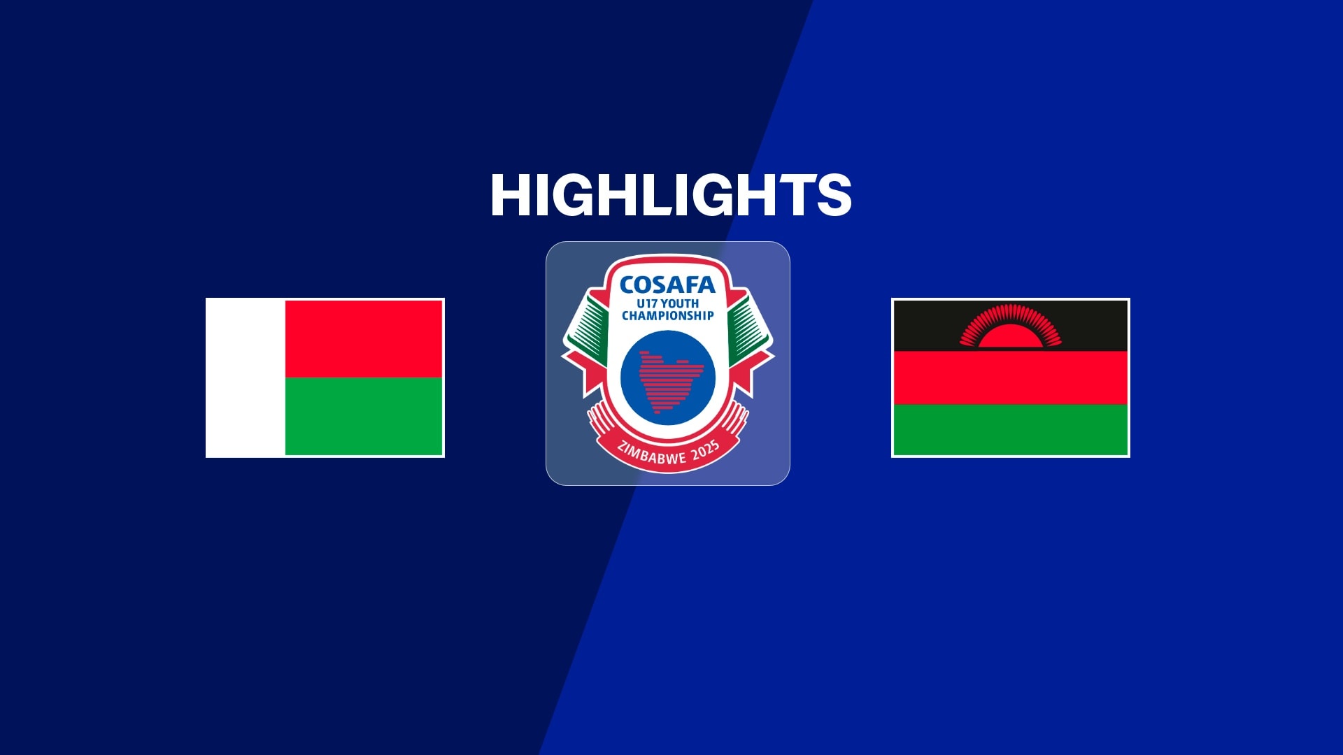 Madagascar vs Malaui | Fase de grupos | CAF U-17 AFCON 2026 | Clasificatorios COSAFA | Highlights