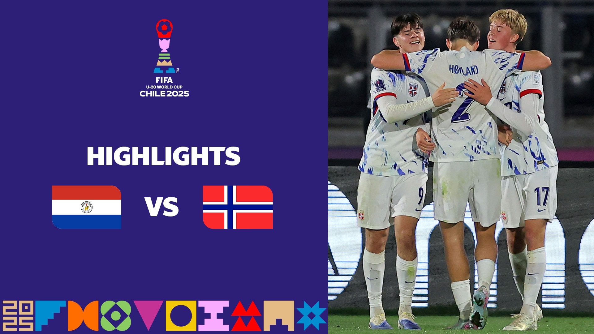 Paraguay - Norwegen | Achtelfinale | FIFA U-20-Weltmeisterschaft Chile 2025™ | Highlights