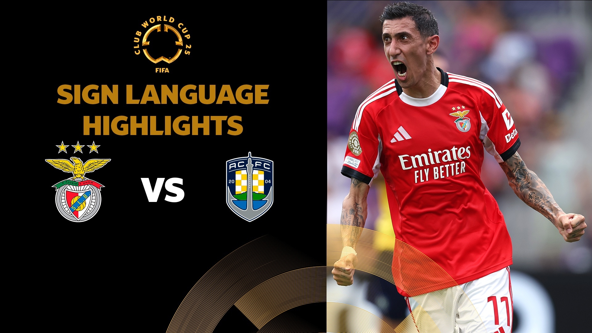 SL Benfica x Auckland City | Grupo C | FIFA Club World Cup 2025™ | Melhores momentos (Linguagem de sinais)