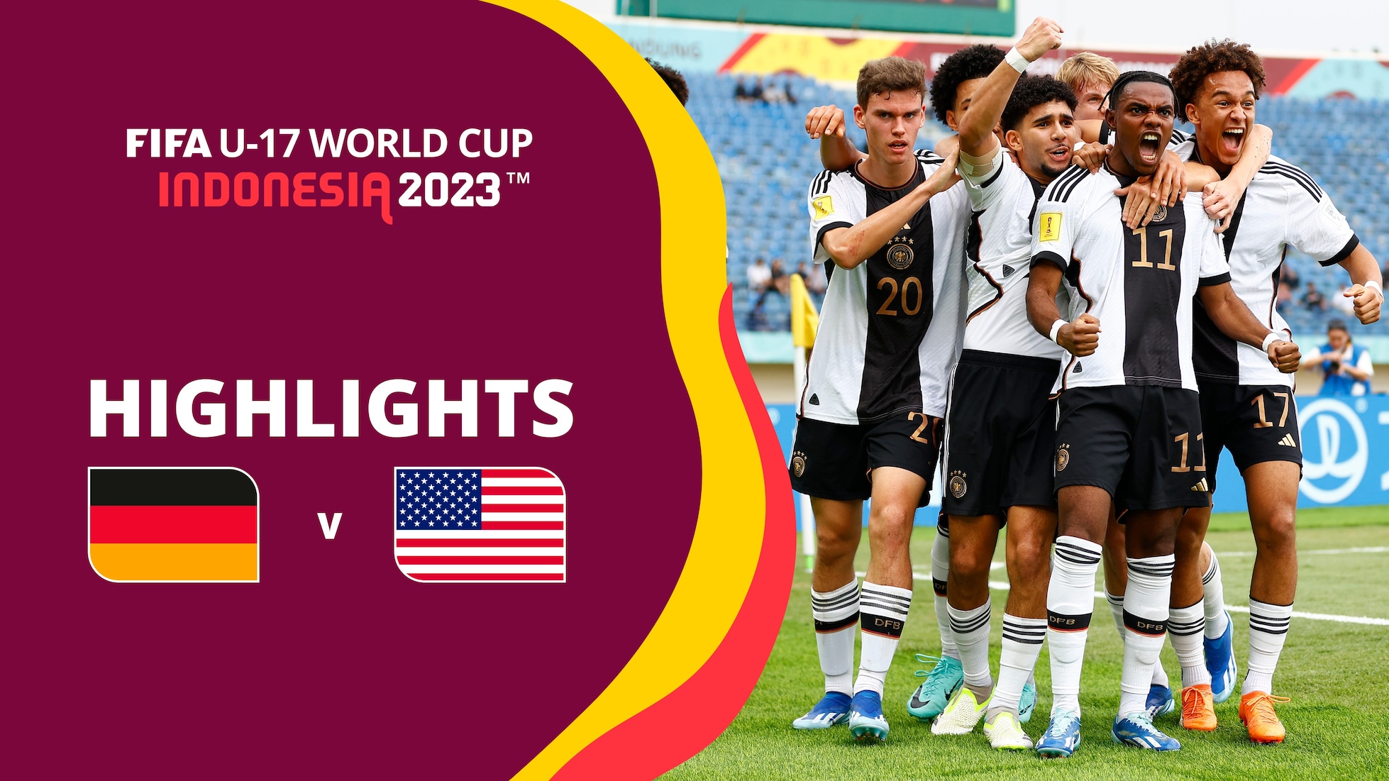 Allemagne  - USA | Huitièmes de finale | Coupe du Monde U-17 de la FIFA, Indonésie 2023™ | Temps forts