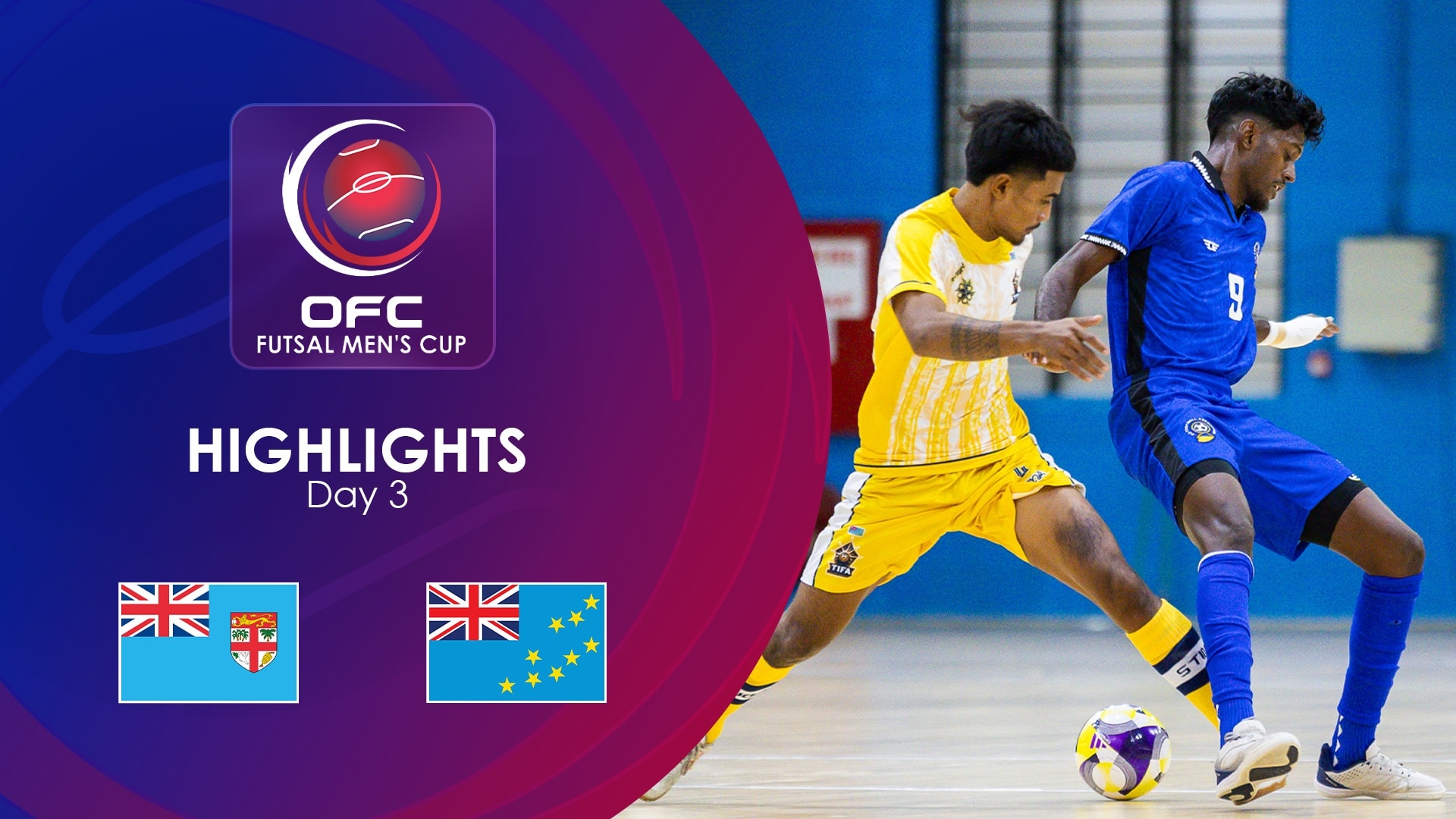 Fiji vs Tuvalu | Día 3 | Copa Masculina de Futsal OFC 2025 | Highlights