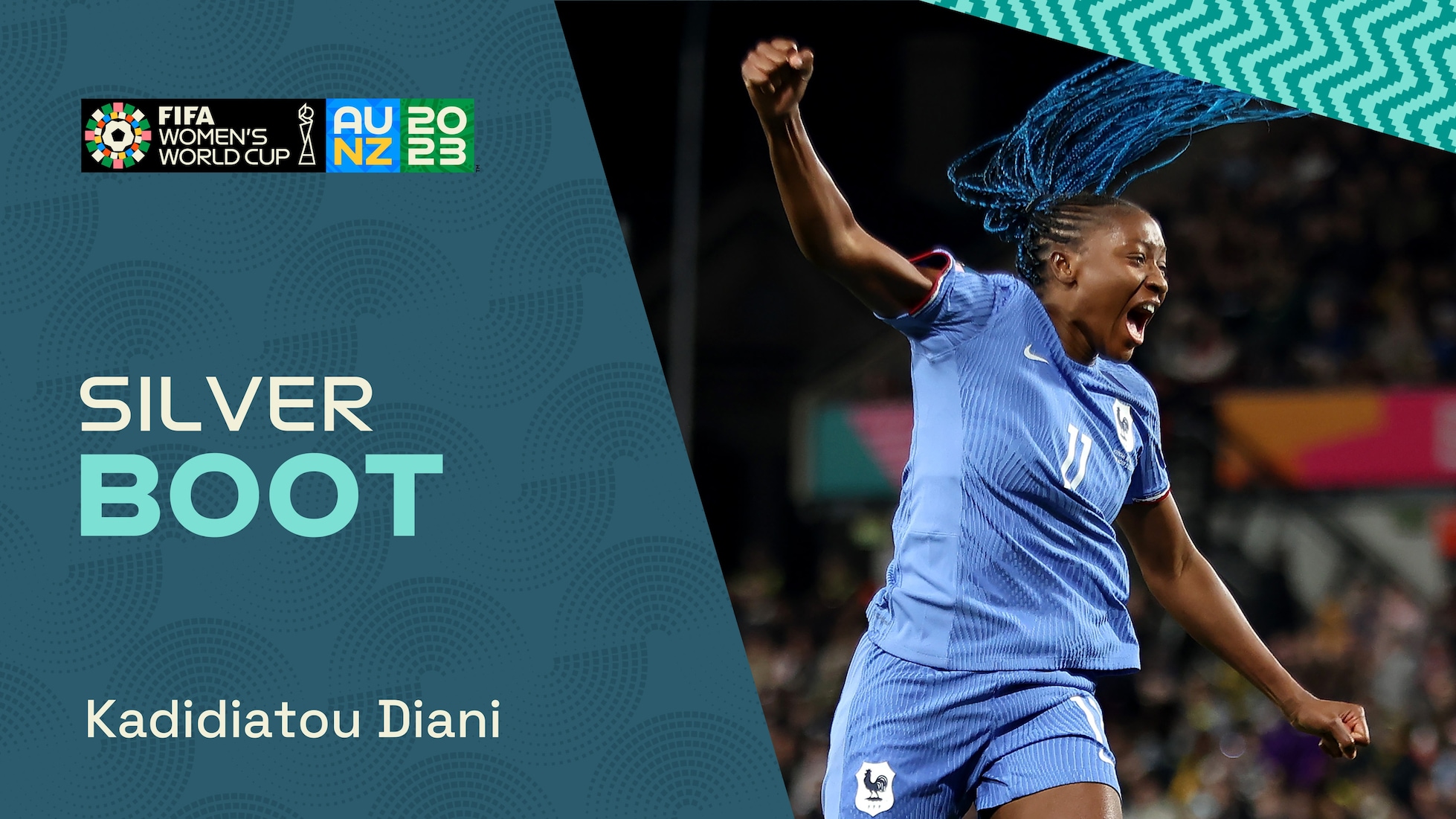 Kadidiatou Diani | Silver Boot Award | Coppa del Mondo femminile FIFA Australia & Nuova Zelanda 2023