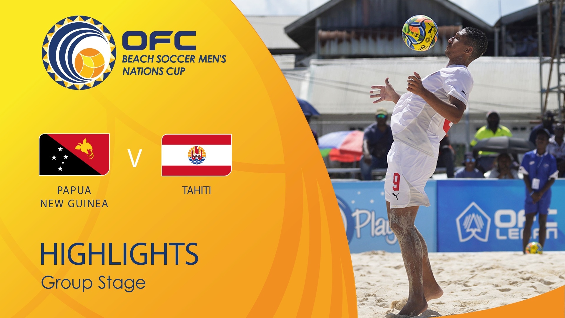 Papúa Nueva Guinea vs Tahití | Fase de grupos | OFC Beach Soccer Men's Nations Cup | Highlights