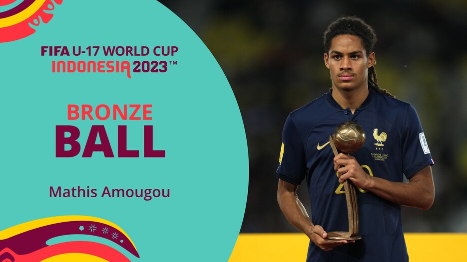 Mathis Amougou | Bola de Bronze | Copa do Mundo Sub-17 da FIFA Indonésia 2023