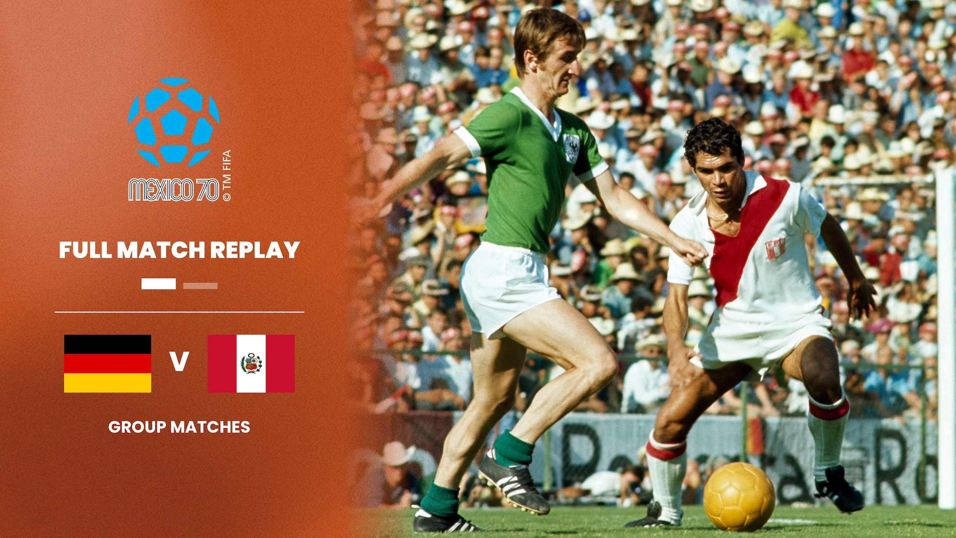 República Federal de Alemania vs Perú | Grupo 4 | Copa Mundial de la FIFA México 1970™ | Partido Completo