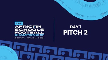 Tag Eins | Spielfeld Zwei | 2024 CAF Afrikanische Schulmeisterschaft im Fußball | COSAFA-Qualifikationsspiel | Spiel in voller Länge