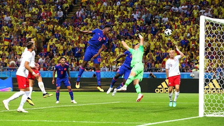 Le but de Yerry Mina 40' | Pologne - Colombie | Coupe du Monde de la FIFA, Russie 2018™