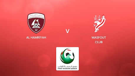 Al Hamriyah vs Masfout Club | UAE First Division League| Partido completo