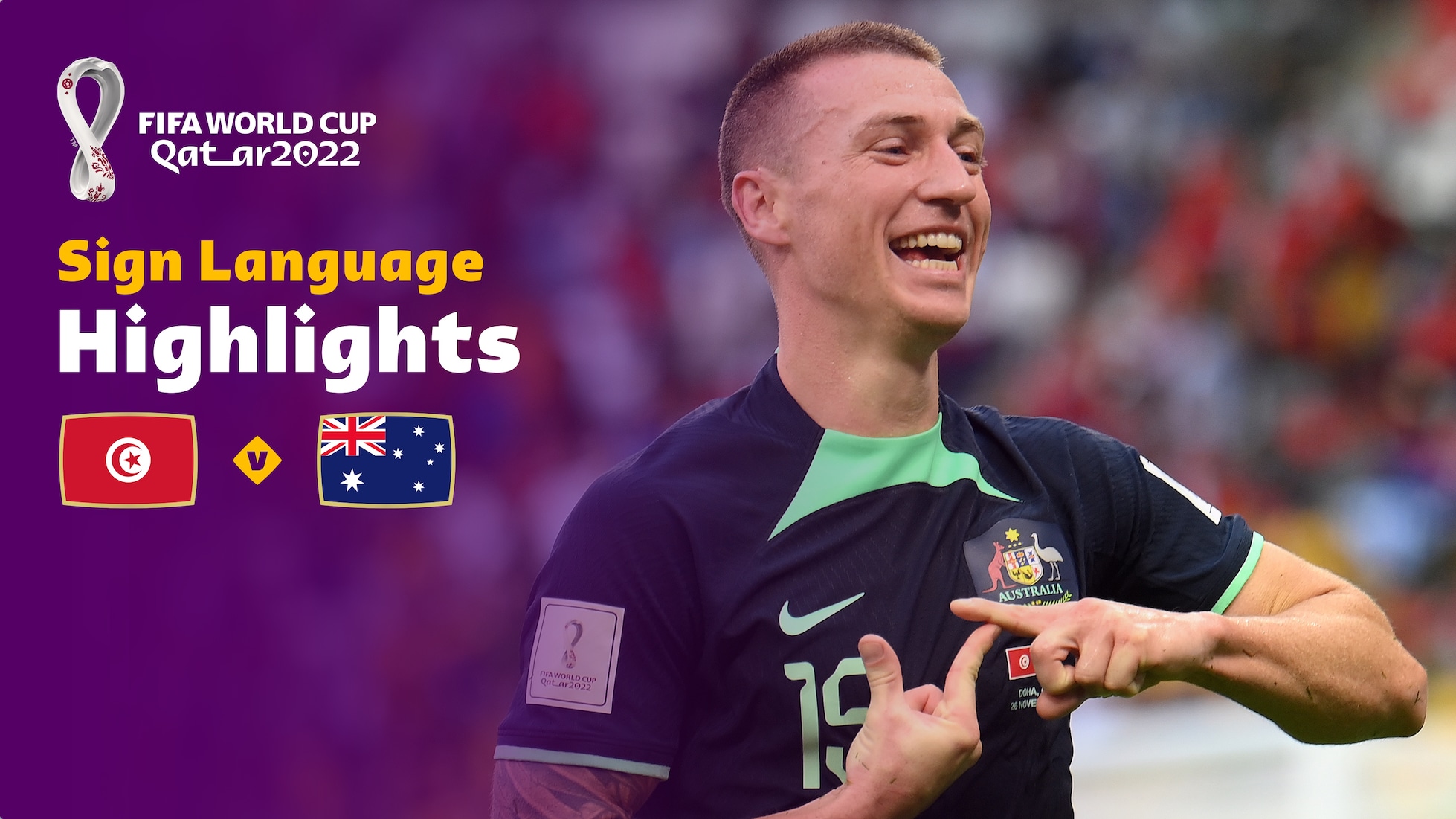 Tunisia v Australia | Group D | FIFA World Cup Qatar 2022™ | Highlights (Sign Language)