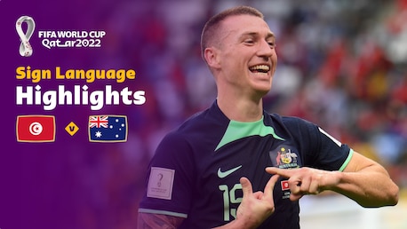 Tunisia - Australia | Gruppo D | Coppa del Mondo FIFA Qatar 2022 | Highlights (Lingua dei segni)