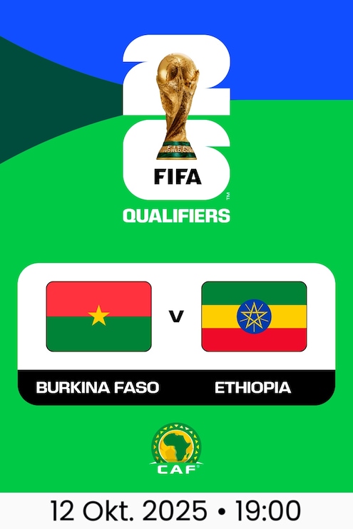 Burkina Faso - Äthiopien | CAF-Qualifikation für die FIFA Fussball-Weltmeisterschaft 26™