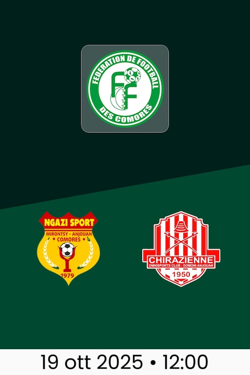 Ngazi Sport - Chirazienne Omnisports Club | Campionato delle Comore Divisione I 2025/26