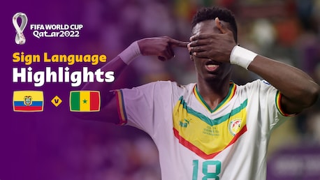 Ecuador - Senegal | Gruppe A | FIFA Fussball-Weltmeisterschaft Katar 2022™ | Highlights (Gebärdensprache)