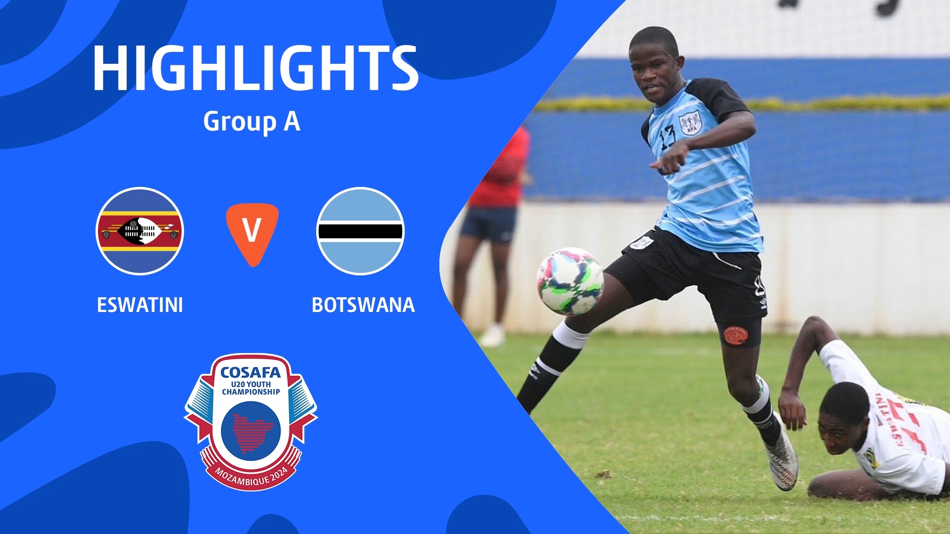 Swaziland - Botswana | Fase a gruppi | CAF U-20 Africa Cup of Nations 2025 | Qualificazioni COSAFA | Highlights