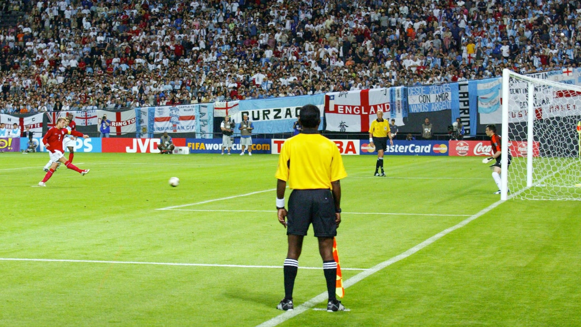 Le but de David Beckham 44' | Argentine - Angleterre | Coupe du Monde de la FIFA, Corée/Japon 2002™