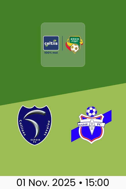 Espoir FC - Dadjè FC | Ligue 1 2025
