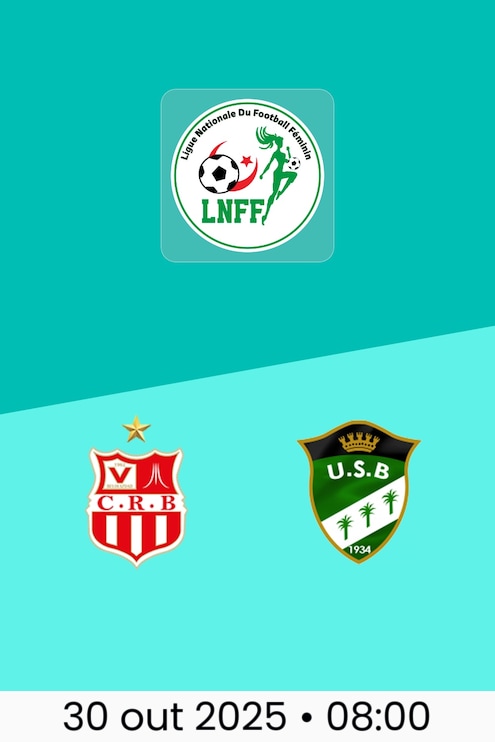 CR Belouizdad x US Biskra | Ligue Nationale du Football Féminin 2025/26