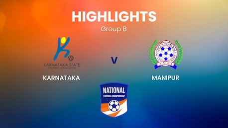 Karnataka - Manipur | Groupe B | Santosh Trophy | Résumé vidéo