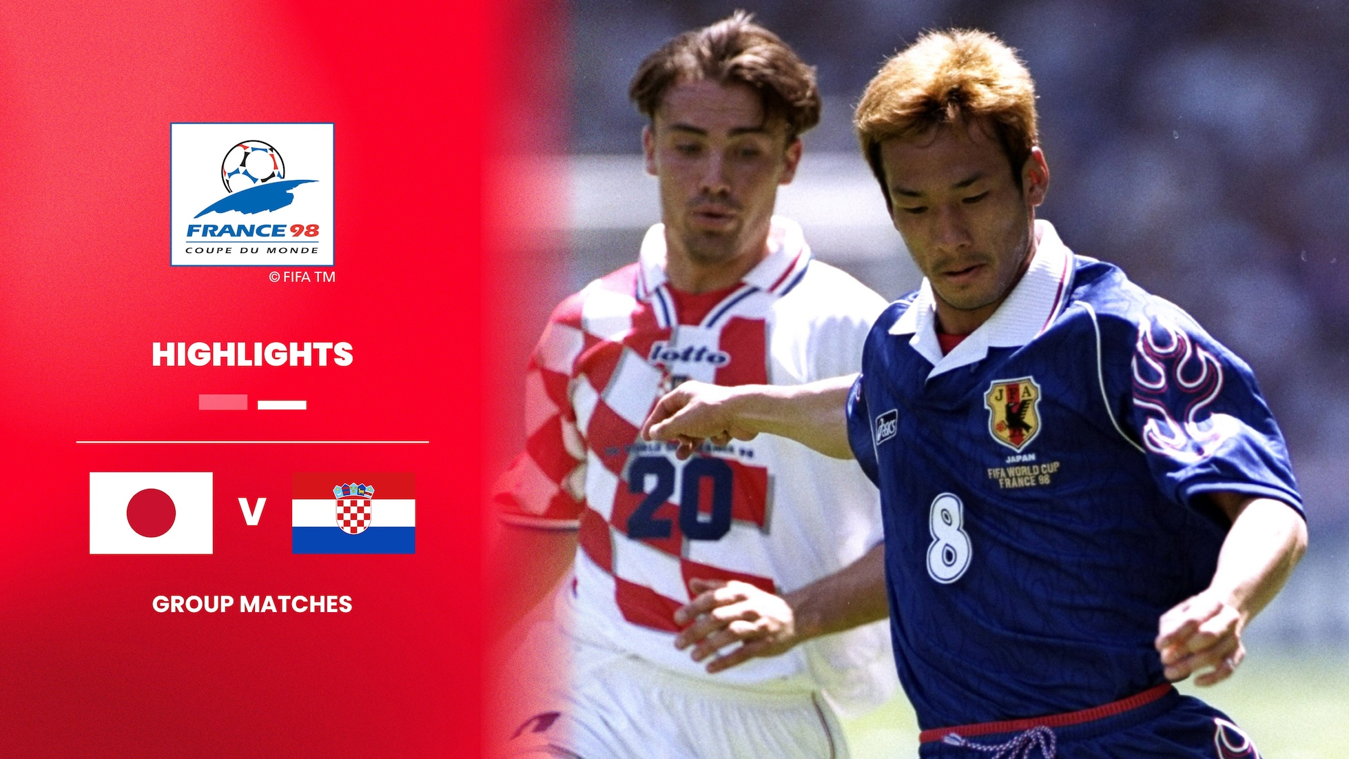 Japón vs Croacia | Grupo H | Copa Mundial de la FIFA Francia 1998™ | Highlights