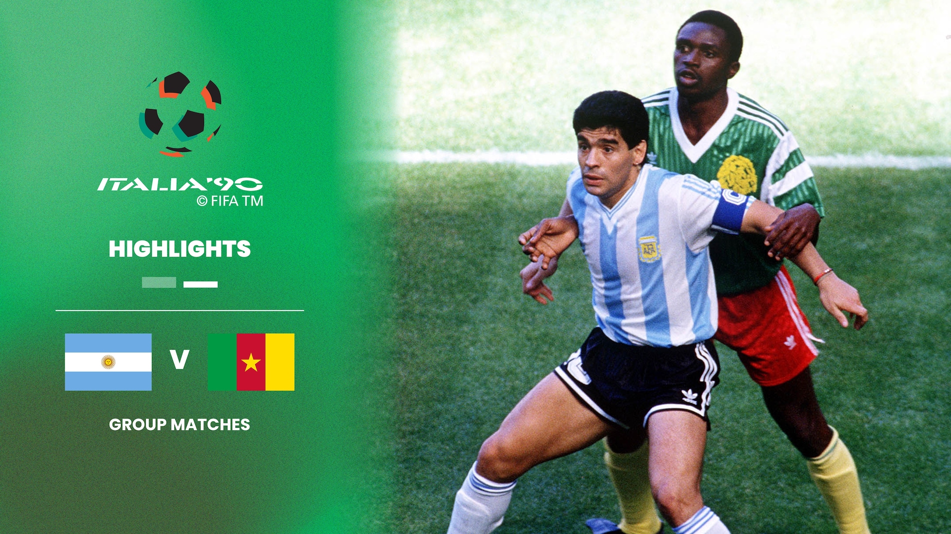 Argentina x Camarões | Grupo B | Copa do Mundo da FIFA Itália 1990 | Melhores momentos