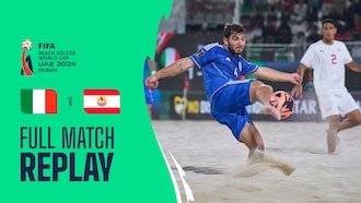 Italy v Tahiti | Quarter-finals | FIFA Beach Soccer World Cup UAE 2024 Dubai™ | Full Match Replay