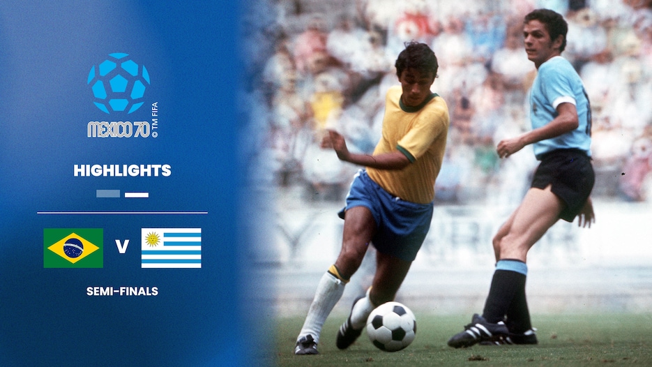 Brasil x Uruguai | Semifinais | Copa do Mundo da FIFA México 1970 | Melhores momentos